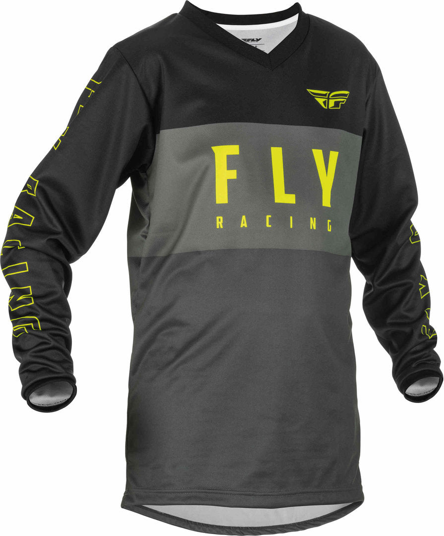 FLY Racing 2023 F-16 Youth Jersey and Pants (Black/Hi-Viz)