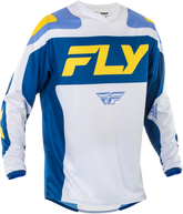 F 16 Jersey White/Dark Blue/Yellow