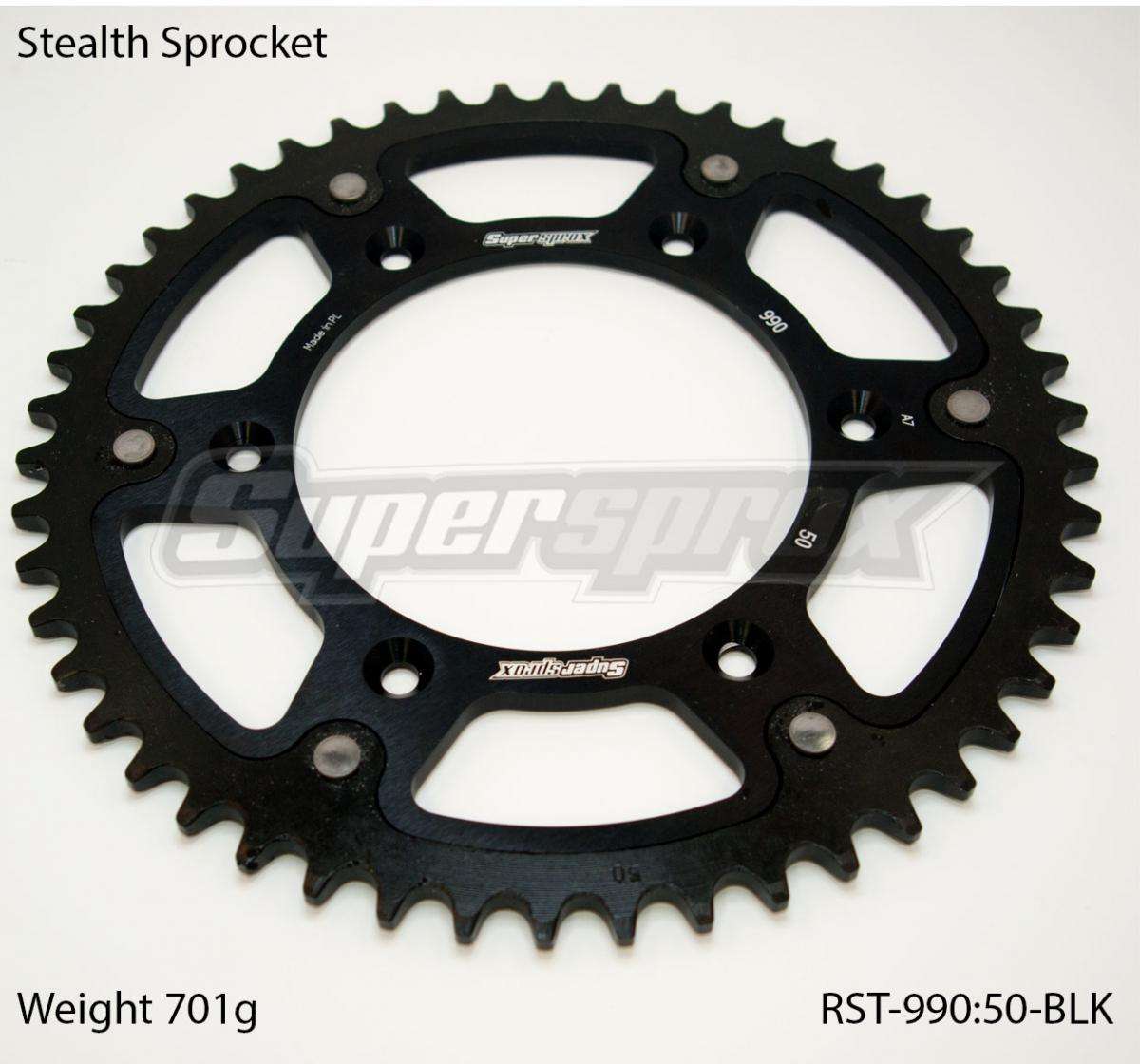 SUPERSPROX STEALTH REAR SPROCKET RST-990:50-BLK