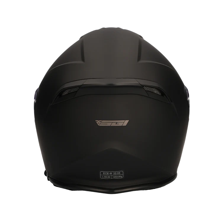 SGI Titan Black Open Face Motorcycle Helmet