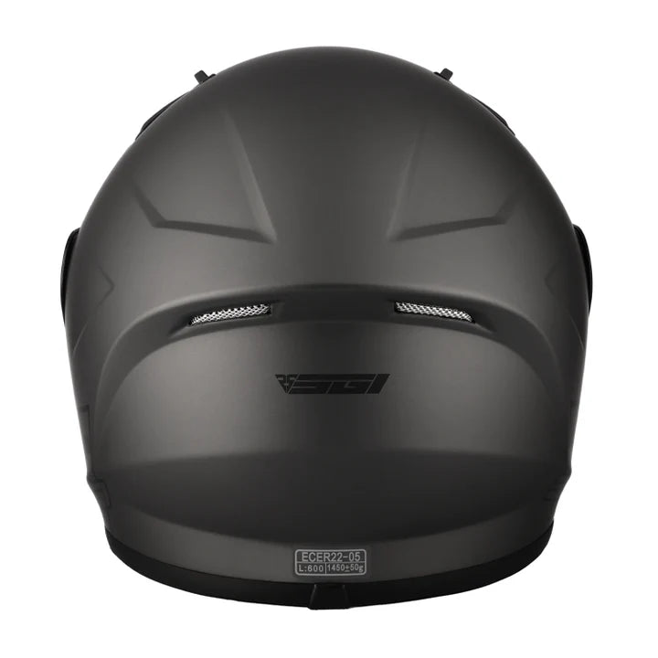 SGI Tyro Element Gun-Metal Motorcycle Helmet