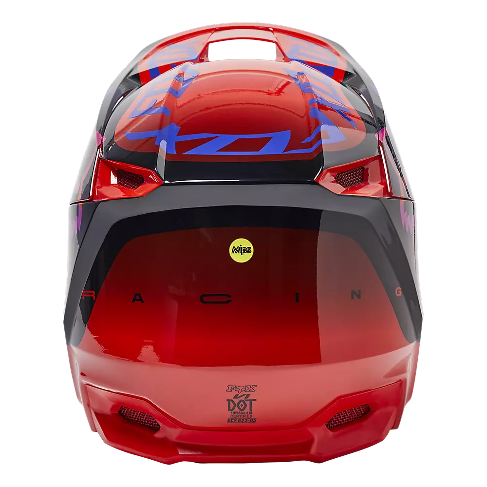 Fox V1 Venz Helmet Red Fluo