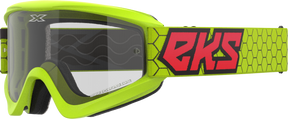 EKS Flat Out Clear Goggle Flo Yellow/Black/Fire Red Clear 067-60445