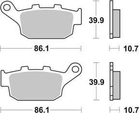 Brake Pads FA140 SBS 614 LS