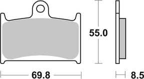 Brake Pads FA145 SBS 624HS