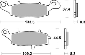 Brake Pads FA229 SBS 705HS